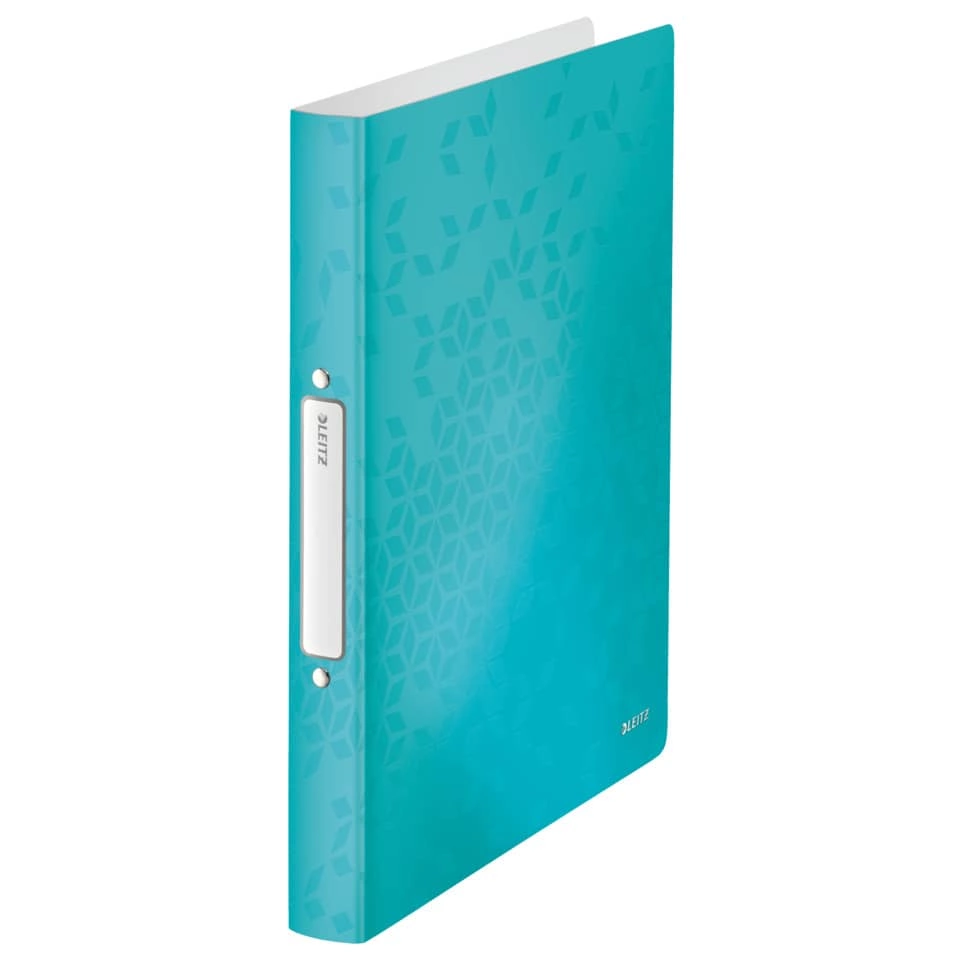Leitz Ringbuch WOW, A4, PP, 2 Ringe, 25 mm, eisblau