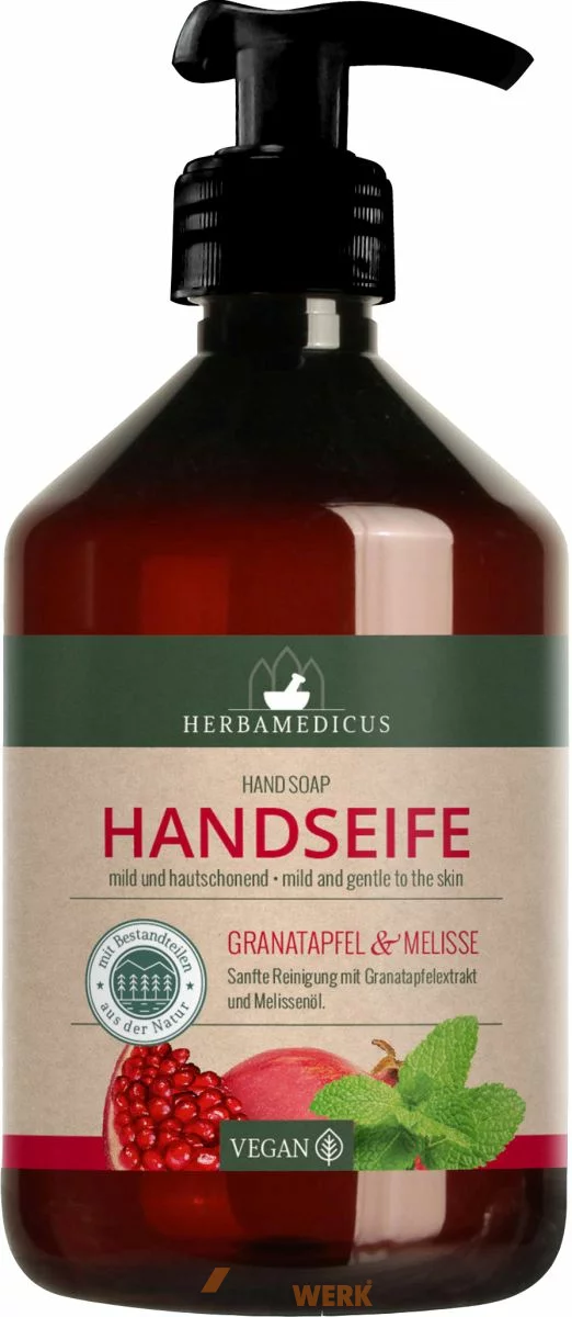 Herbamedicus Handseife 500ml Granatapfel & Melisse