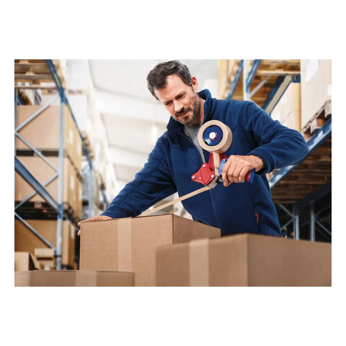 tesa® Verpackungsklebeband Paper Standard - 50 mm x 50 m, braun