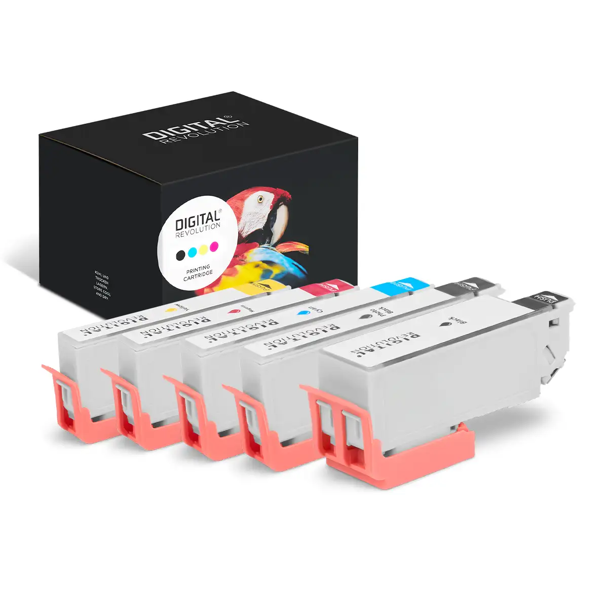 Epson 26 - alternative Patrone MultiPack 'schwarz foto schwarz cyan magenta gelb' 69,6 ml - Digital Revolution