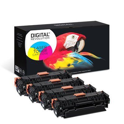 HP 304A, 718 - alternativer ECO MultiPack Toner 'schwarz cyan magenta gelb' 12.400 Seiten - Digital Revolution