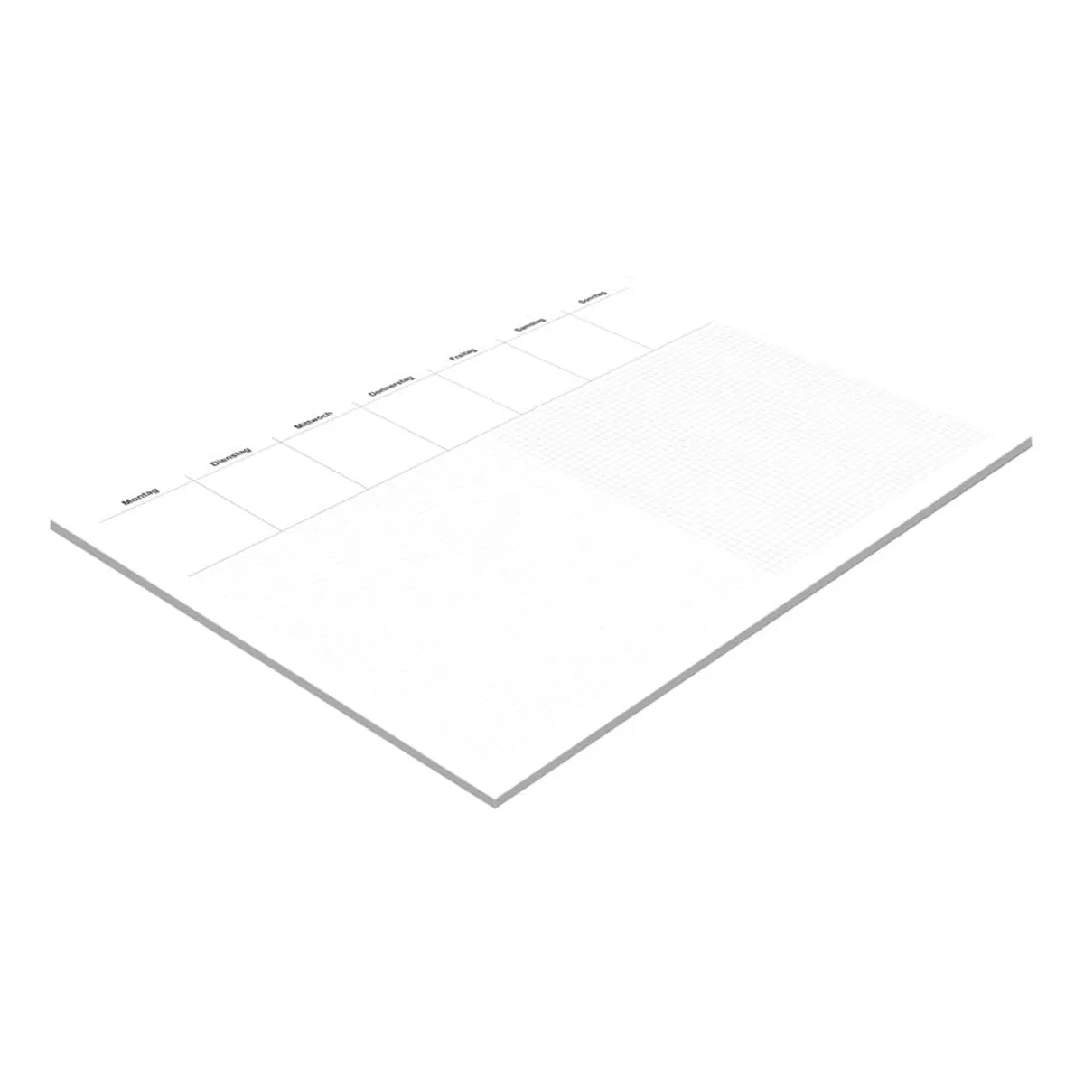 RNK Verlag Schreibunterlage Office - 48 x 33 cm, kariert/liniert, 30 Blatt