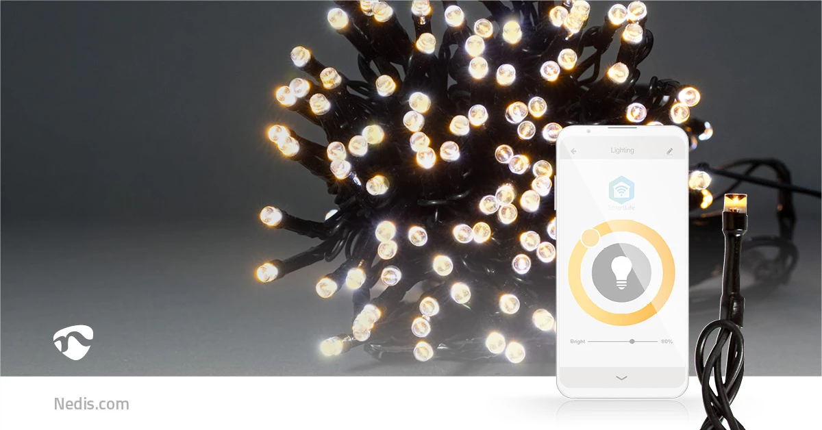 Nedis Smarte LED Lichterkette, 10m