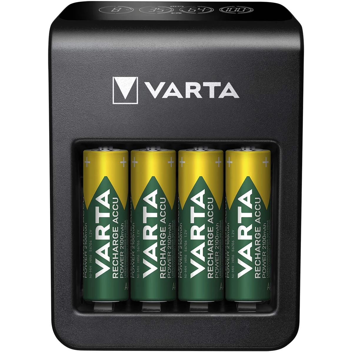 Varta NiMH LCD Plug Charger+ (AA, AAA & 9 Volt) inkl. 4x AA 2100 mAh