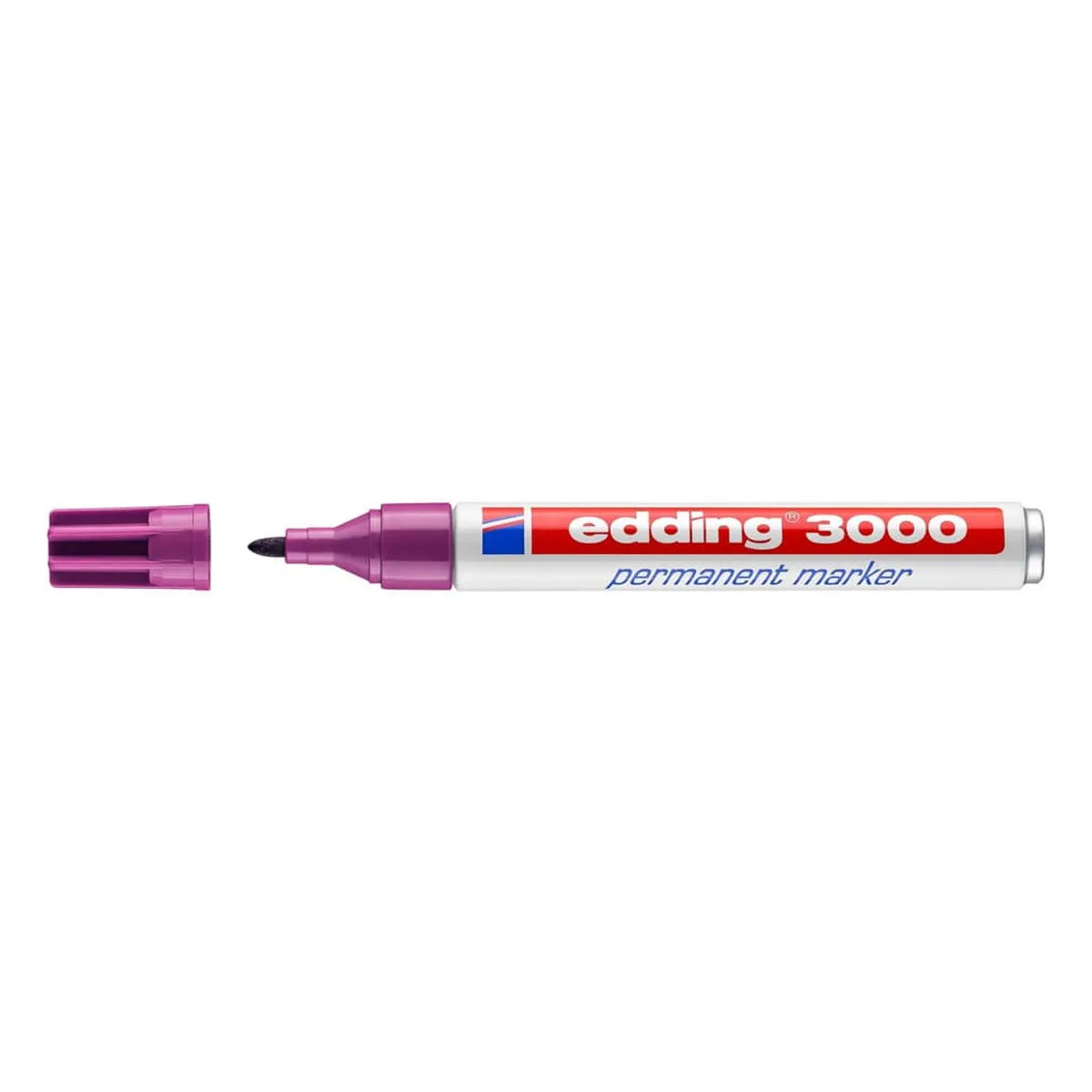 Edding 3000 Permanentmarker - nachfüllbar, 1,5 - 3 mm, rotviolett Edding 3000 Permanentmarker - nachfüllbar, 1,5 - 3 mm, rotviolett