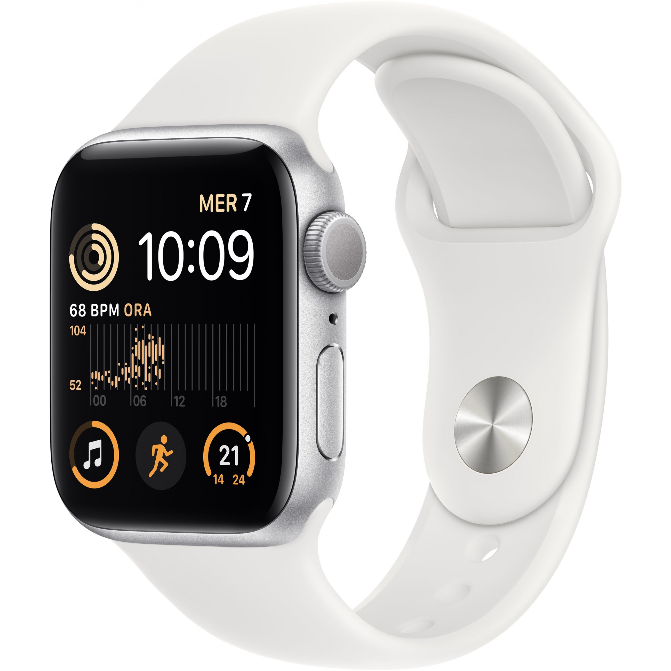 Apple Watch SE Aluminium 40mm Silber (Sportarmband weiß) *NEW*