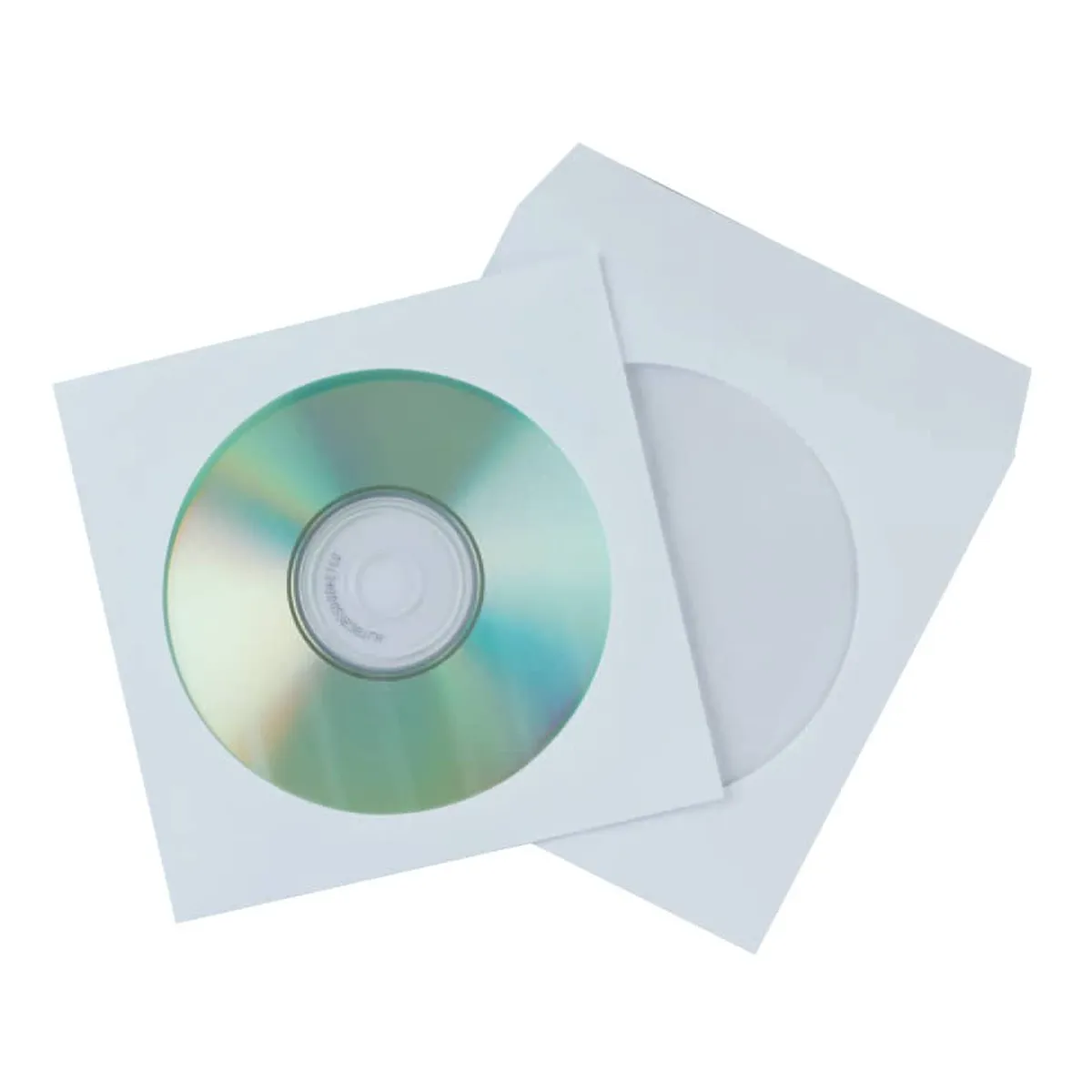 Q-Connect CD-Papierhüllen - weiß