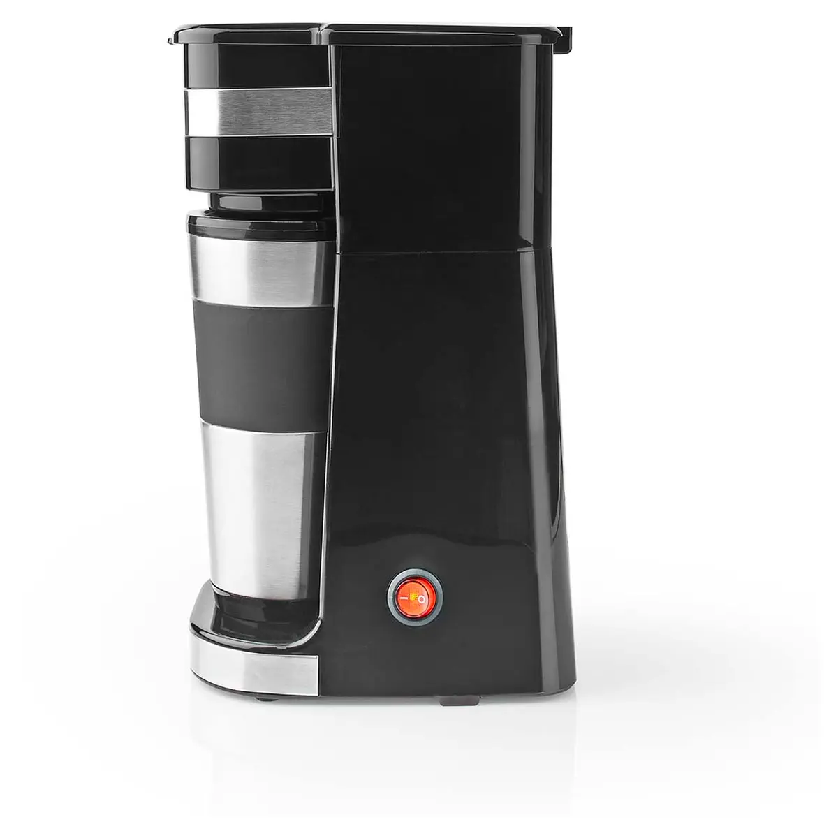 Butler Ein-Tassen-Kaffeemaschine 0,4 l | 750 W | Isolierter Reisebecher | Automatische Abschaltung | schwarz