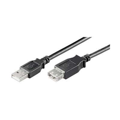 Goobay USB 2.0 Hi-Speed Verlängerungskabel, Schwarz