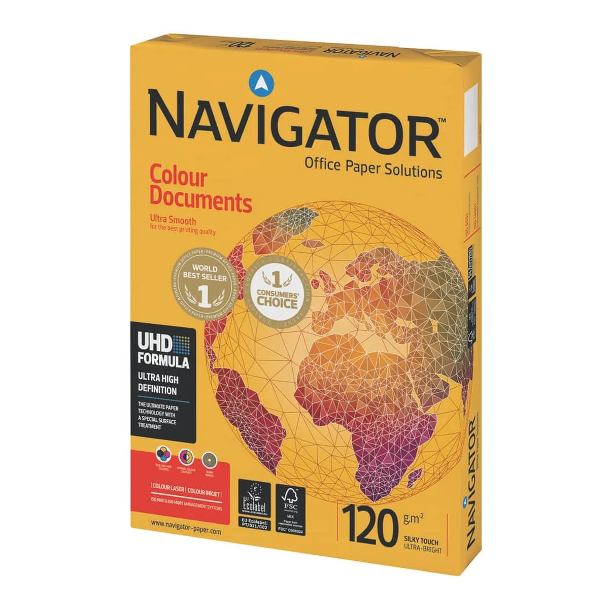 Navigator Colour Documents - A4, 120 g/qm, weiß, 250 Blatt
