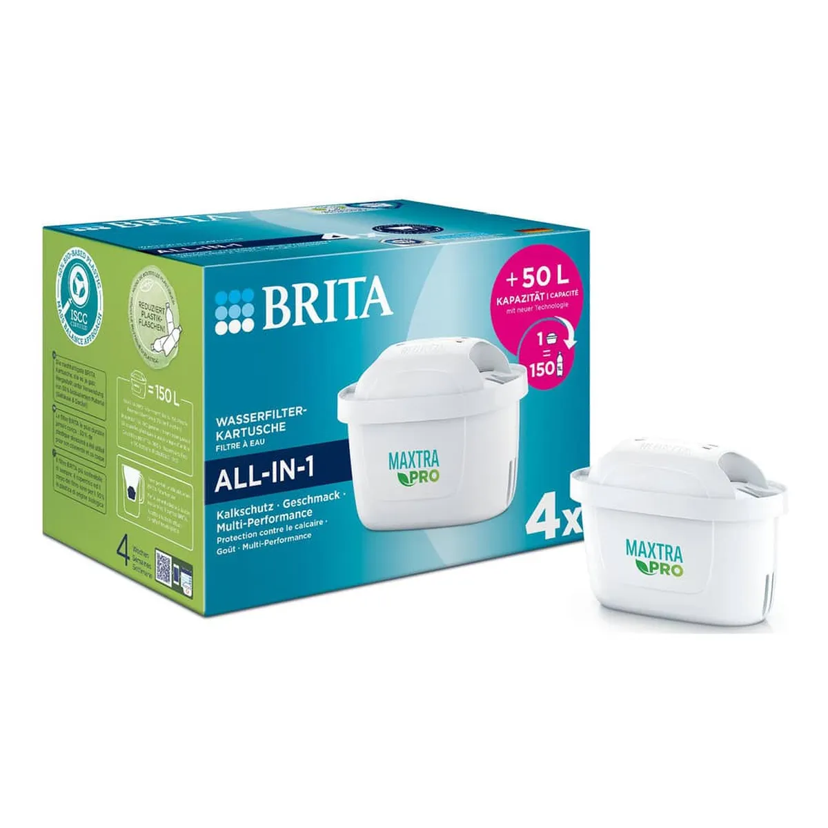 BRITA® Wasserfilter-Kartusche MAXTRA PRO ALL-IN-1 - 4 Kartuschen BRITA® Wasserfilter-Kartusche MAXTRA PRO ALL-IN-1 - 4 Kartuschen