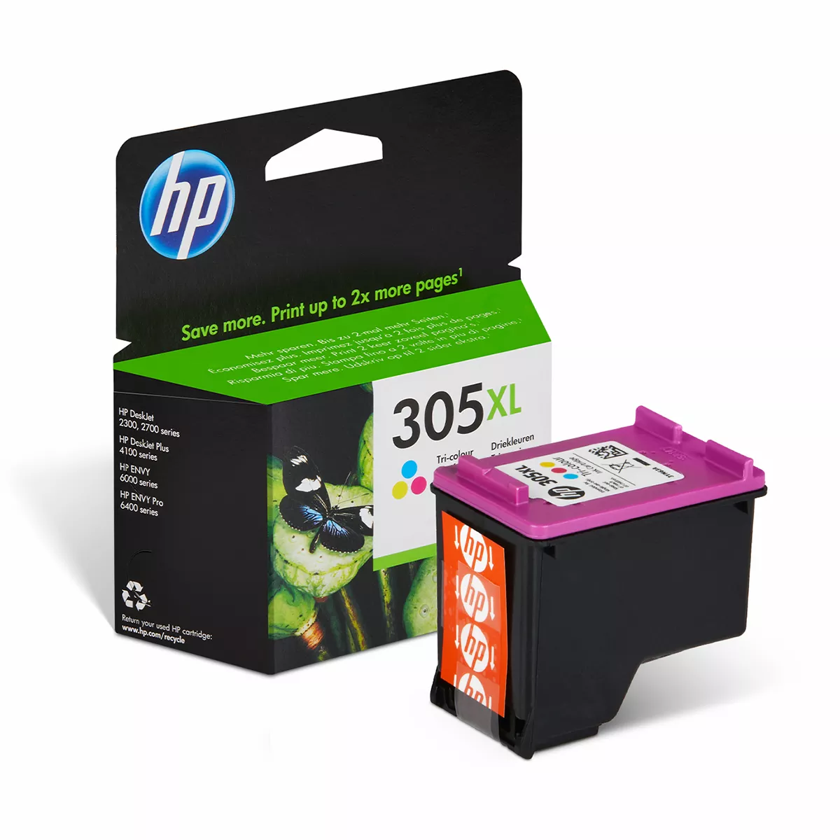 Druckerpatrone HP 305XL cyan magenta gelb 200 Seiten (3YM63AE)