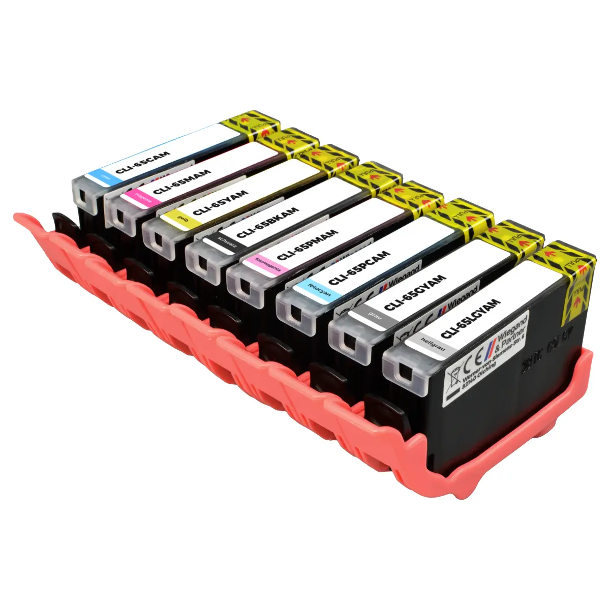 Canon CLI-65 - alternatives Patronen MultiPack schwarz cyan magenta gelb 1x 12,7 ml | 860 Seiten (BK), 3x 12,7 ml | 1.387 Seiten (CMY) - Digital Revolution