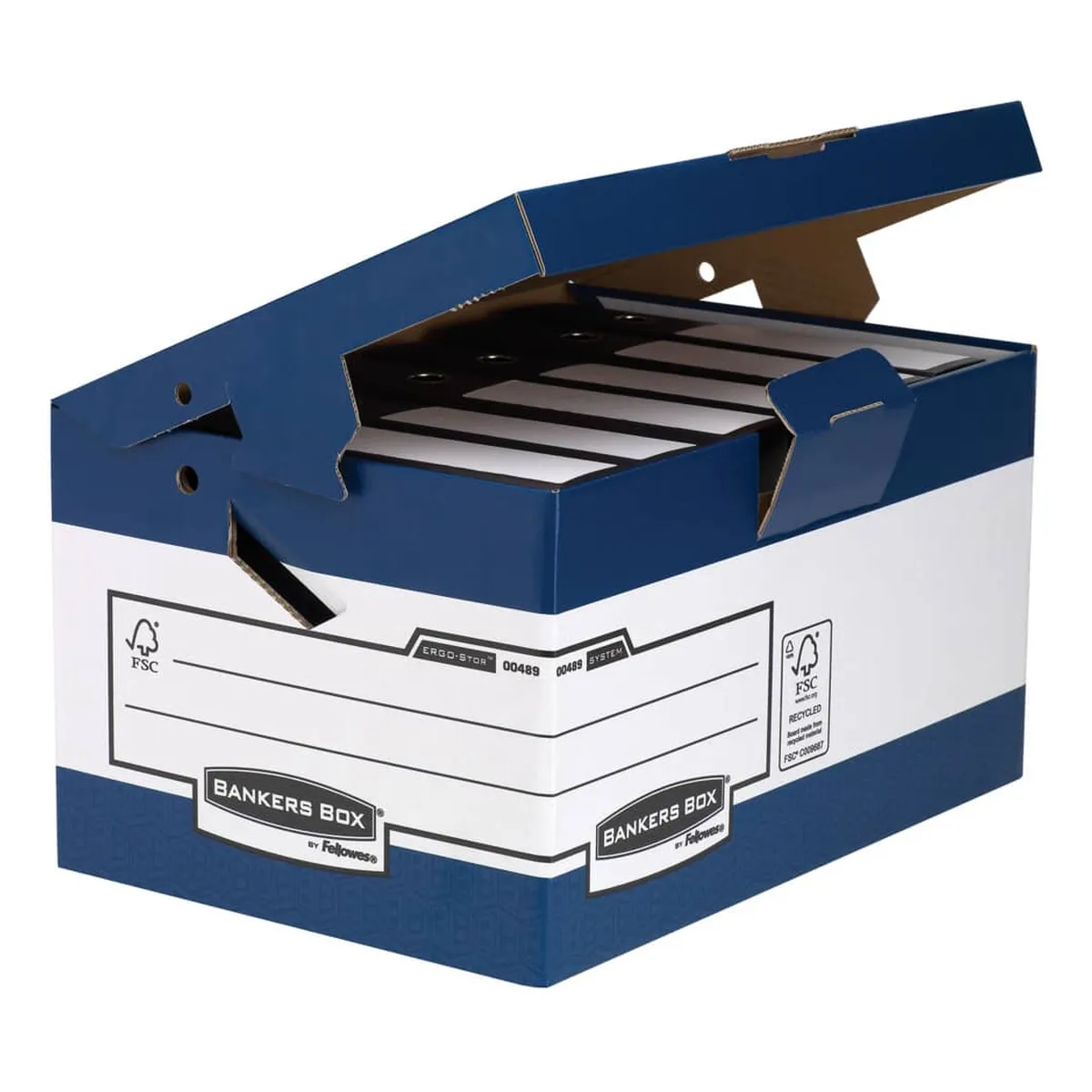 Fellowes Bankers Box® System ERGO-Stor™ Klappdeckelbox Maxi