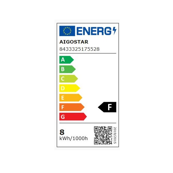 Aigostar LED 'Birne', 8W , E14