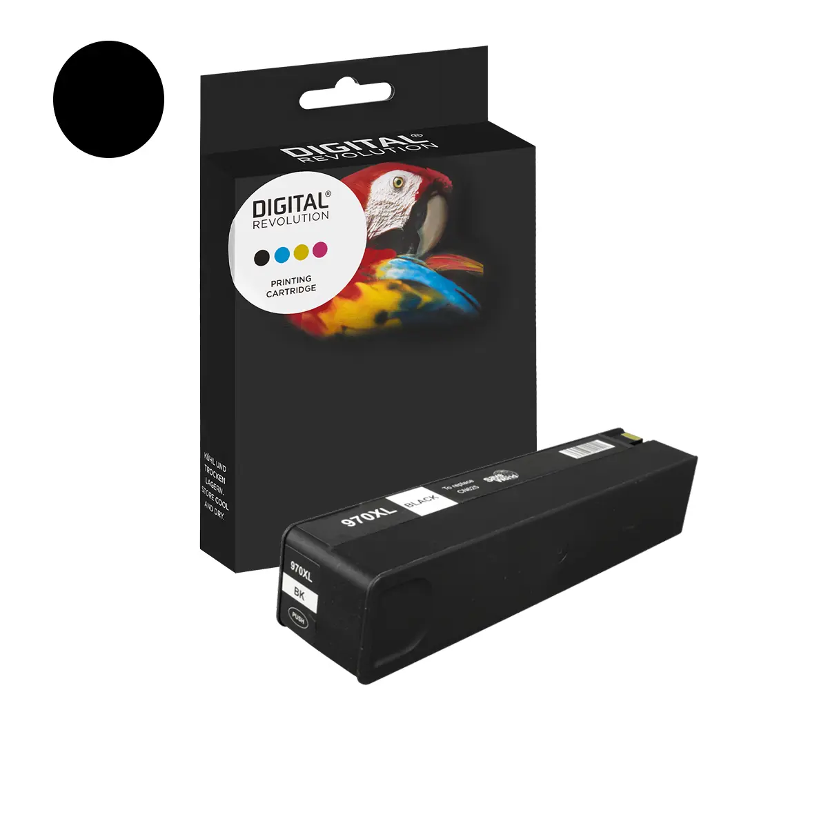 HP 970 Tintenpatrone Schwarz (Alternativ) – Digital Revolution Alternative Tintenpatrone HP 970 Schwarz – Digital Revolution