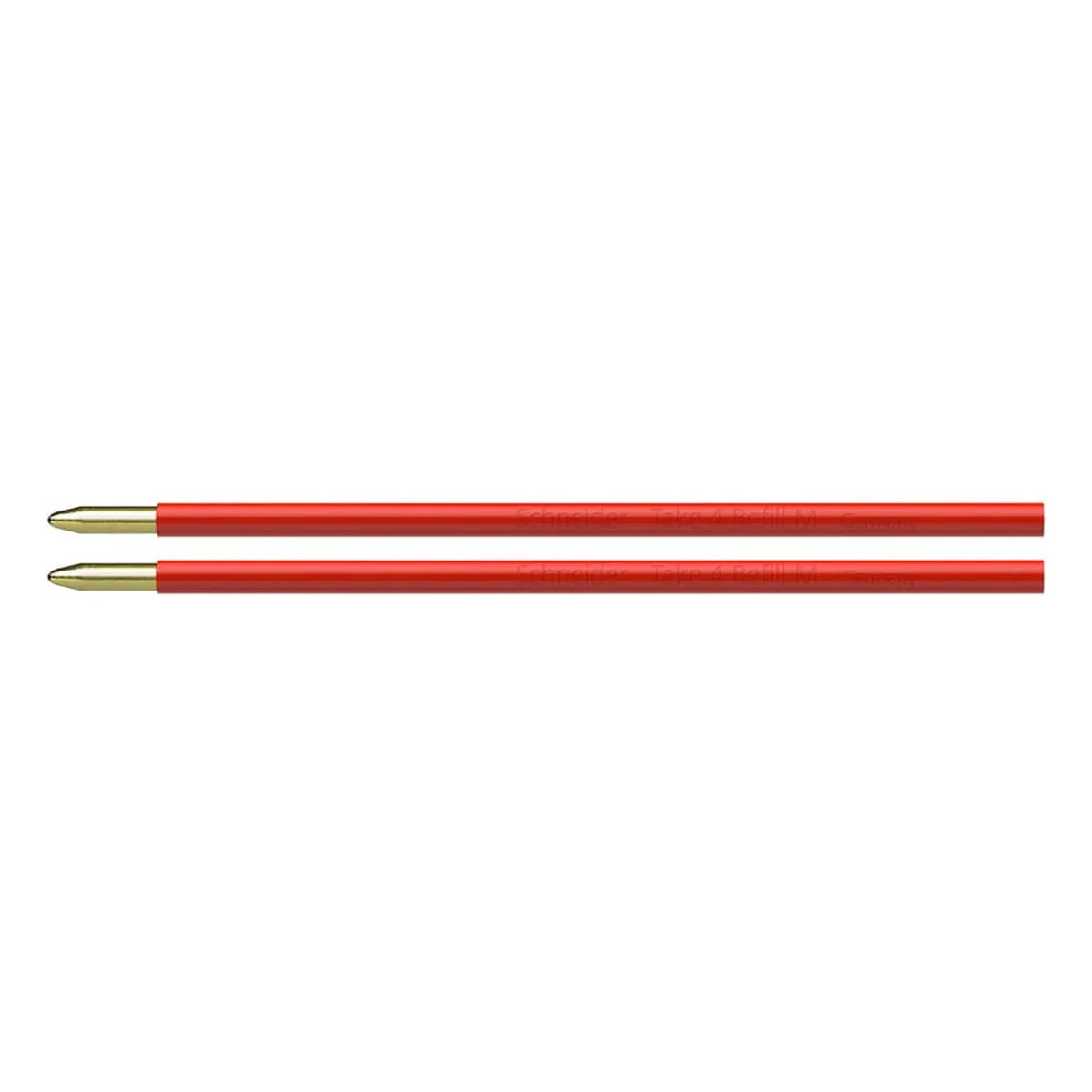 Schneider Kugelschreibermine Take 4 Refill - M, rot (dokumentenecht), 2 Stück