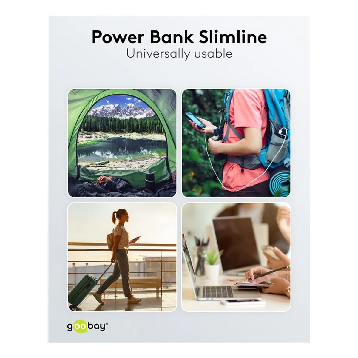 Goobay Powerbank Slimline 10.000 mAh