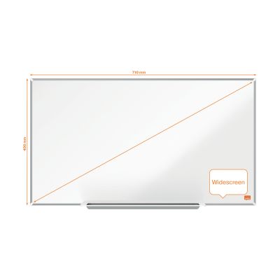 nobo Whiteboardtafel Impression Pro - 71 x 40 cm, emailliert, weiß