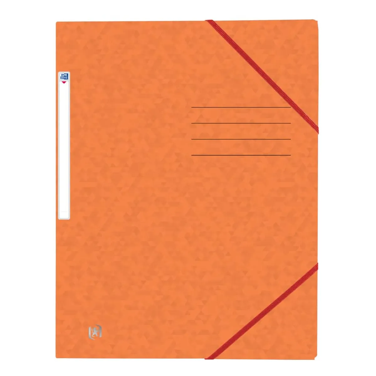 OXFORD Eckspannmappe TOP FILE+ - A4, 390 g/qm, Karton, Gummizug, orange