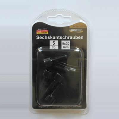 Masterproof Sechskantschrauben 8X20mm, 5 Stück