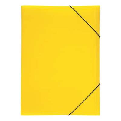 Gummizugmappe Lucy Basic - A3, gelb, PP, 3 Einschlagklappen