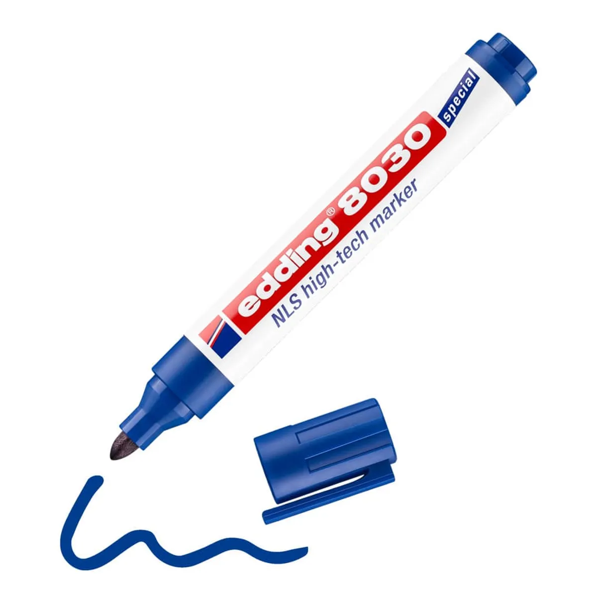 Edding 8030 NLS high-tech marker Spezialmarker - permanent, 1,5 - 3 mm, blau