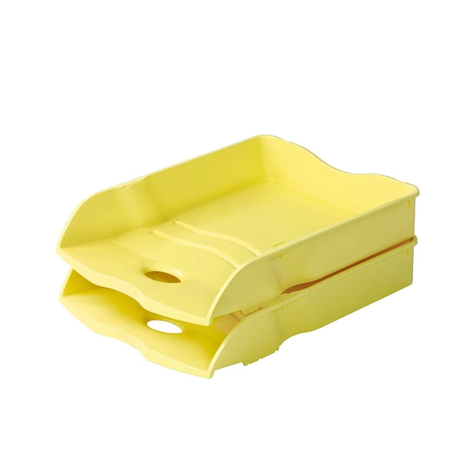 Briefablage Re-LOOP - A4/C4, stapelbar, gelb