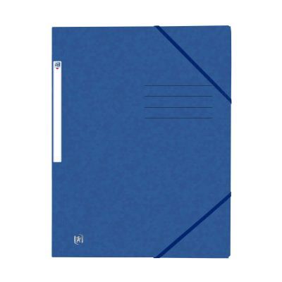 Eckspannermappe TOPFILE+ - A4, Rückenschild, Karton, blau