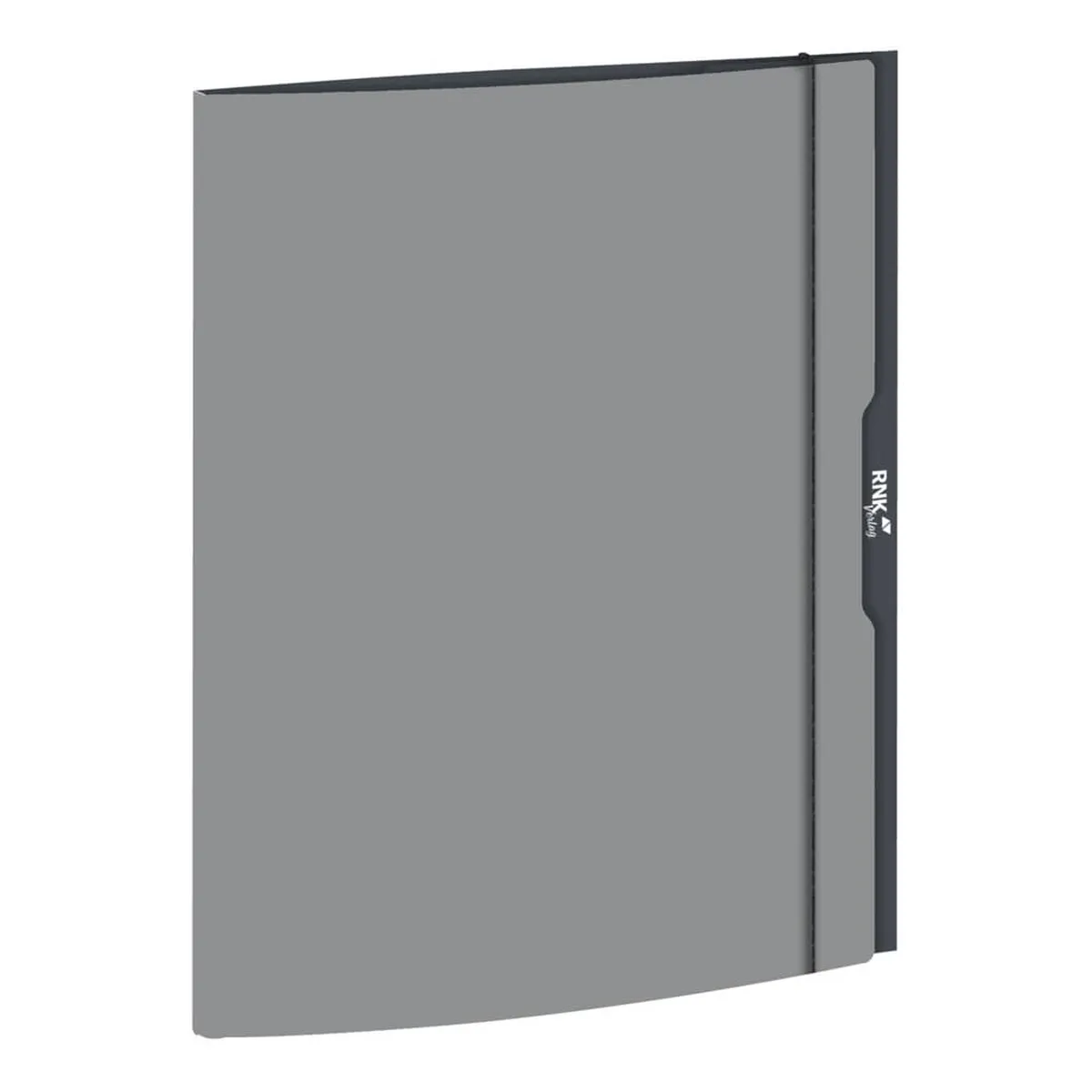 RNK Verlag Zeichenmappe friendly grey - A4, 3 Klappen mit Gummizug, Karton