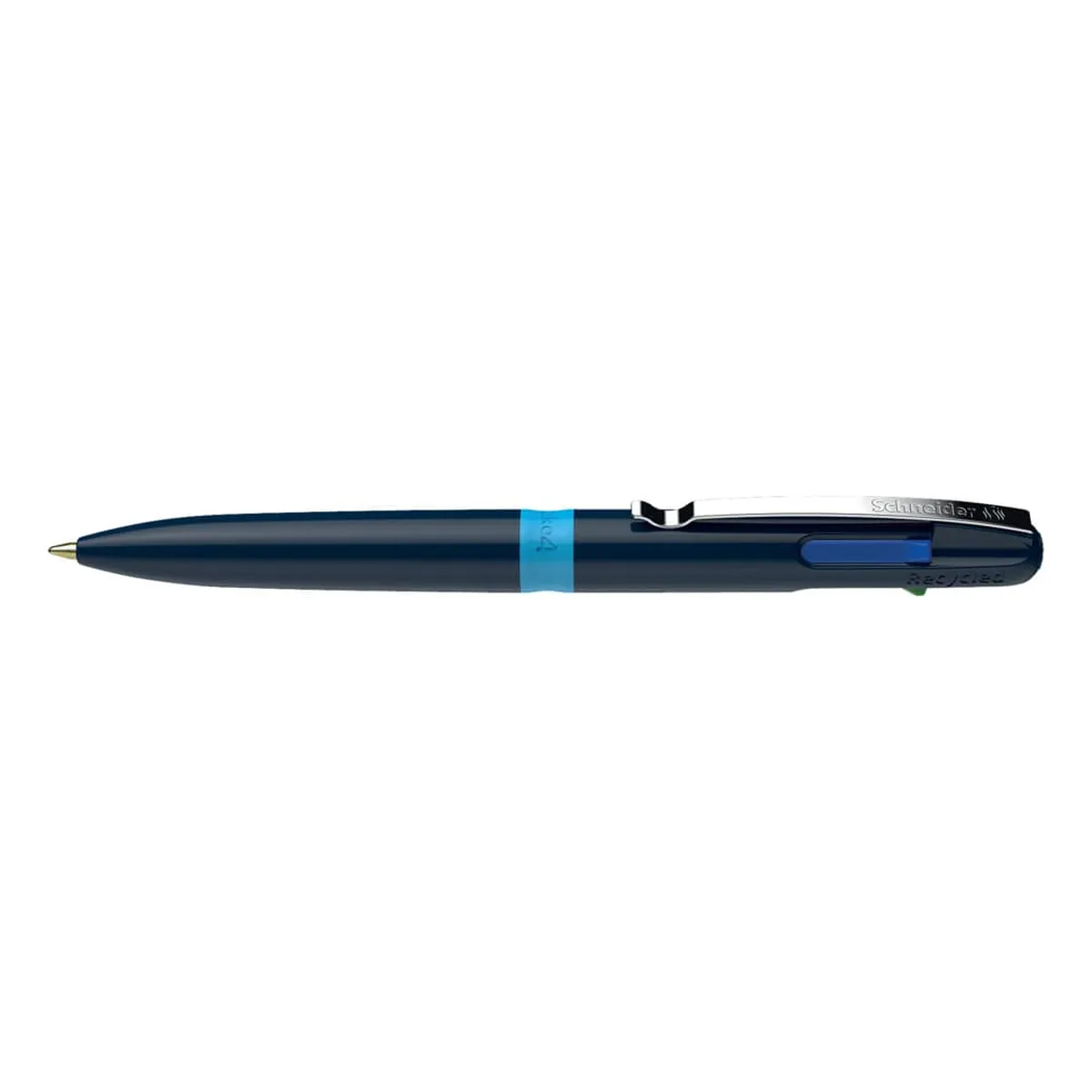 Schneider Vierfarbkugelschreiber Take 4 - dokumentenecht, M, blau