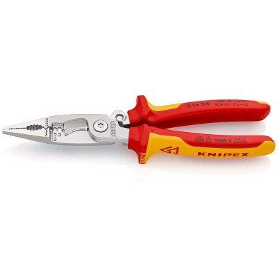 Knipex Verdrahtungszange mit Kabelschneider VDE:0.7...1.5 mm²:200 mm