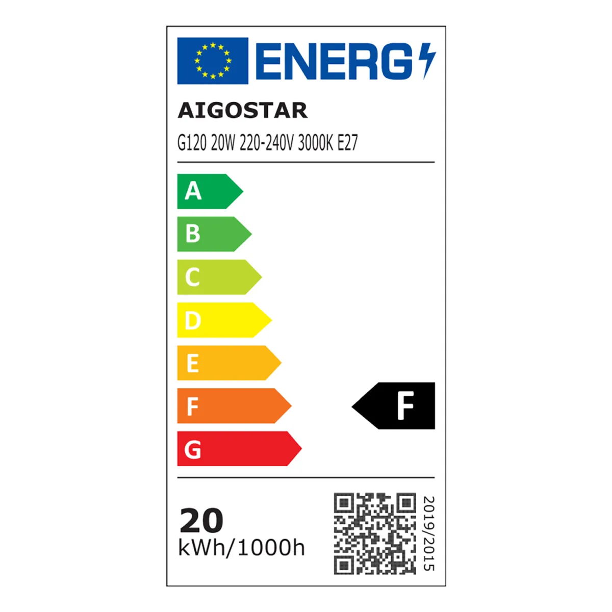 Aigostar LED 'Globe', 20W, E27