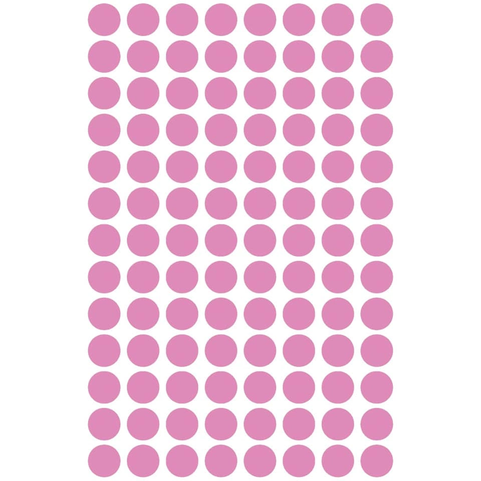 Avery Zweckform Markierungspunkte - Ø 8 mm, 4 Blatt/416 Etiketten, rose