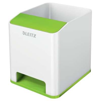Leitz Sound Stifteköcher WOW Duo Colour - grün/weiß metallic