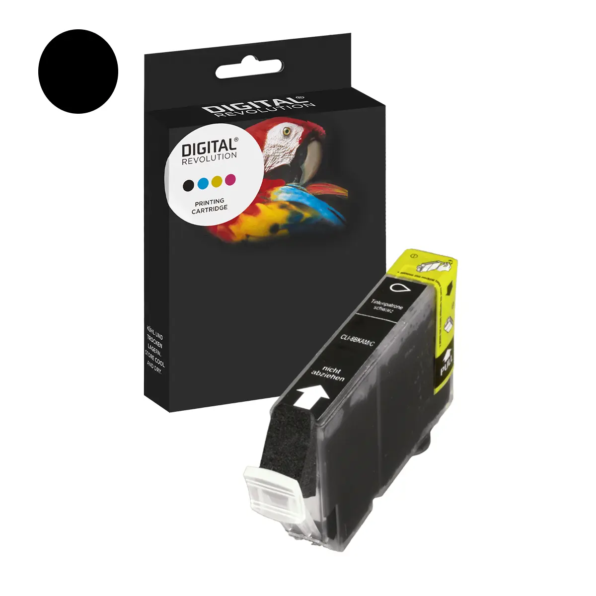 Canon CLI-8 BK - alternative Patrone 'schwarz' 14 ml | 5.025 Seiten - Digital Revolution