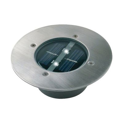 Solar-Bodenstrahler 2 LED Rund