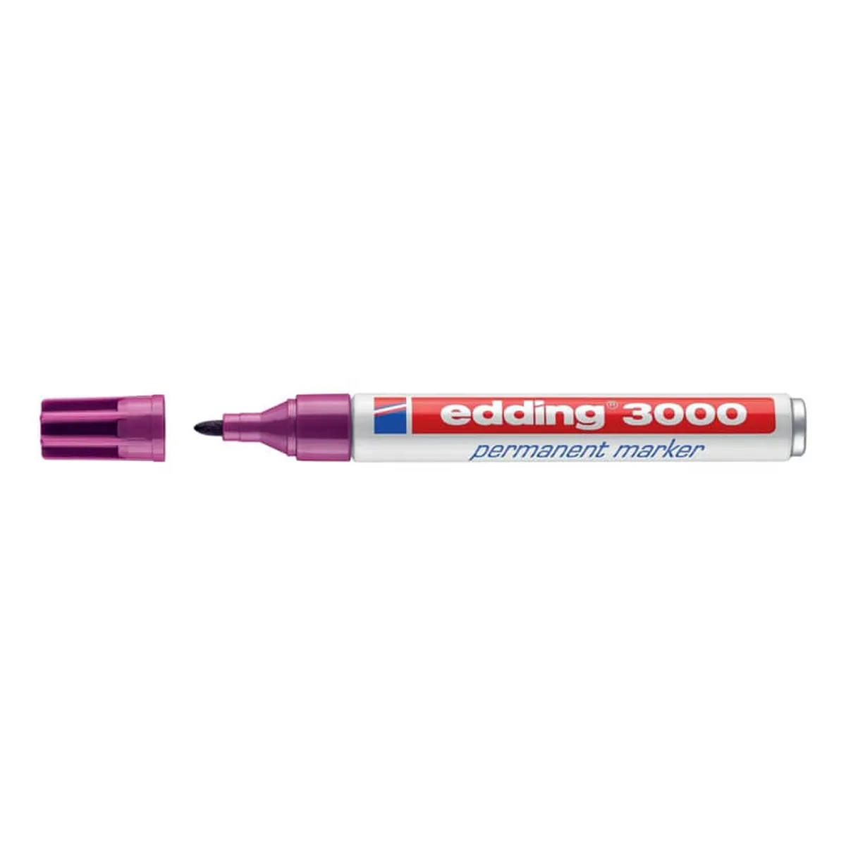 Edding 3000 Permanentmarker - nachfüllbar, 1,5 - 3 mm, rotviolett Edding 3000 Permanentmarker - nachfüllbar, 1,5 - 3 mm, rotviolett