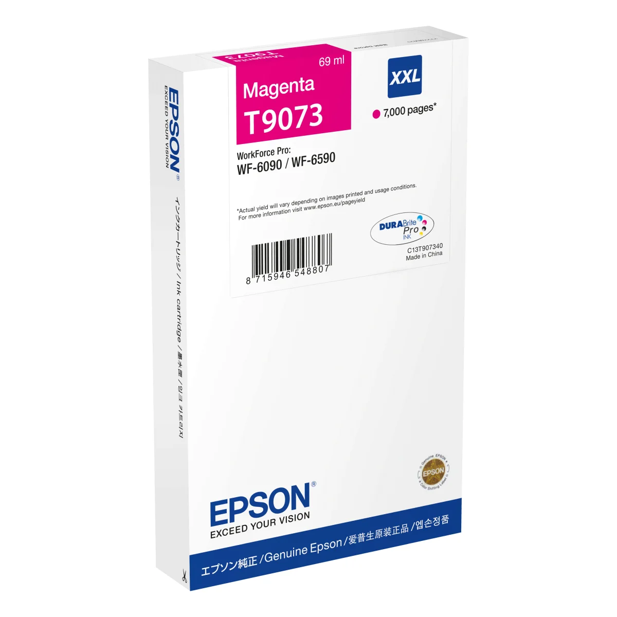 Epson T9073 Druckerpatrone magenta 69 ml | 7.000 Seiten (C13T90734N)