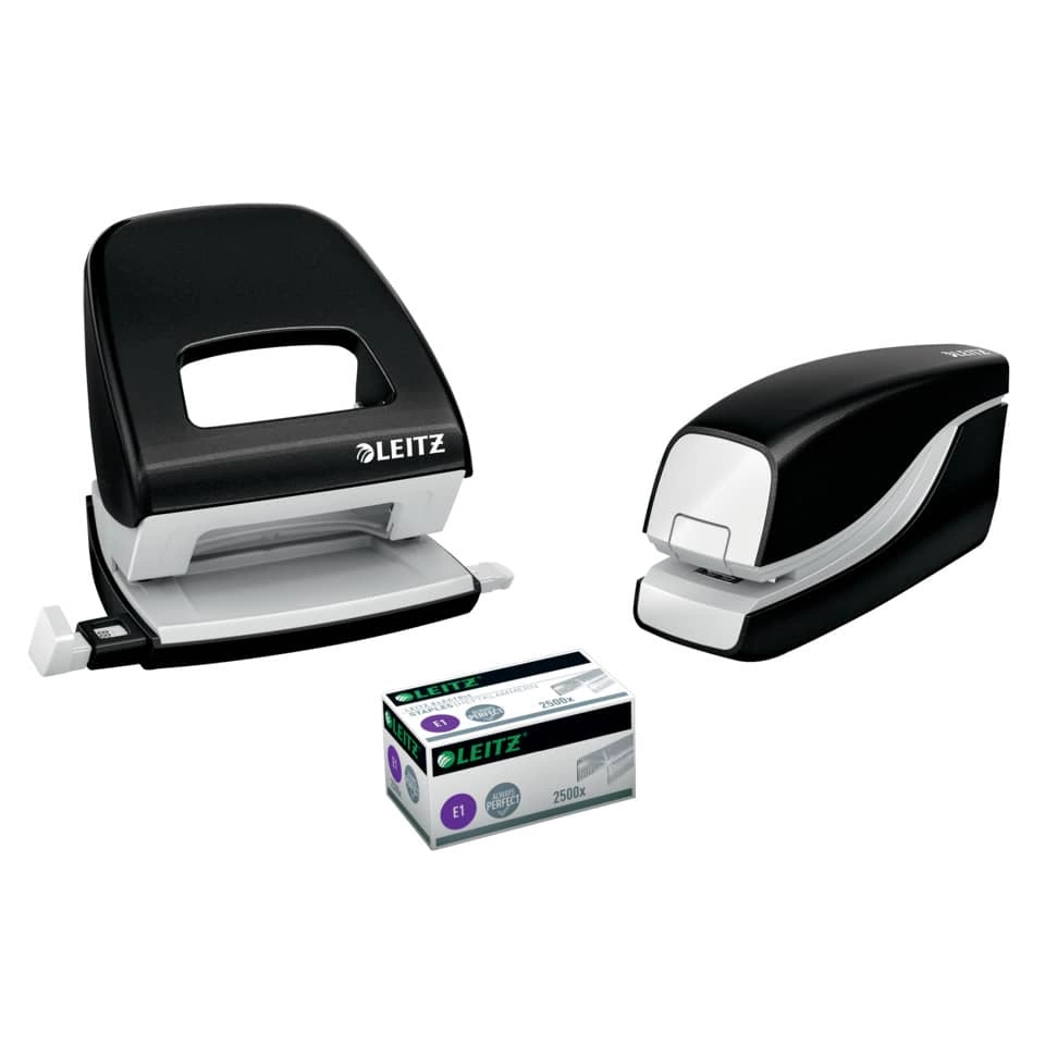 Leitz Elektrisches Heftgerät WOW - 10 Blatt, schwarz metallic