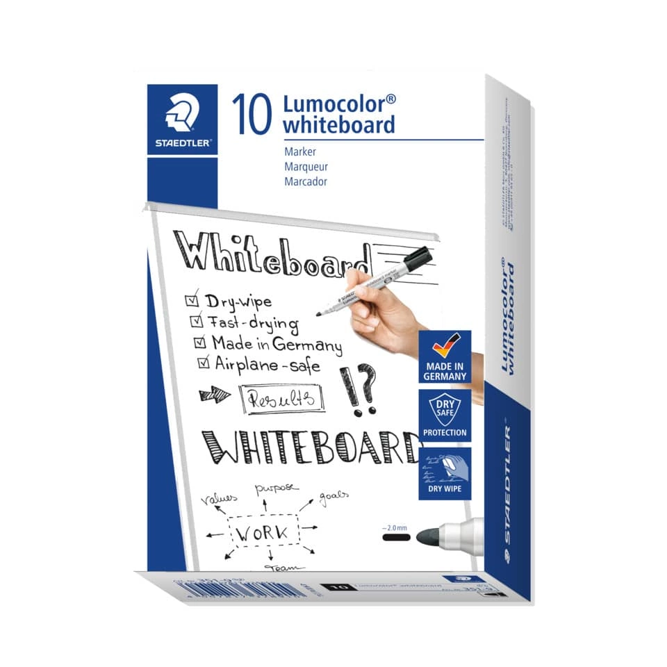 Staedtler Lumocolor® 351 whiteboard marker - Rundspitze, schwarz
