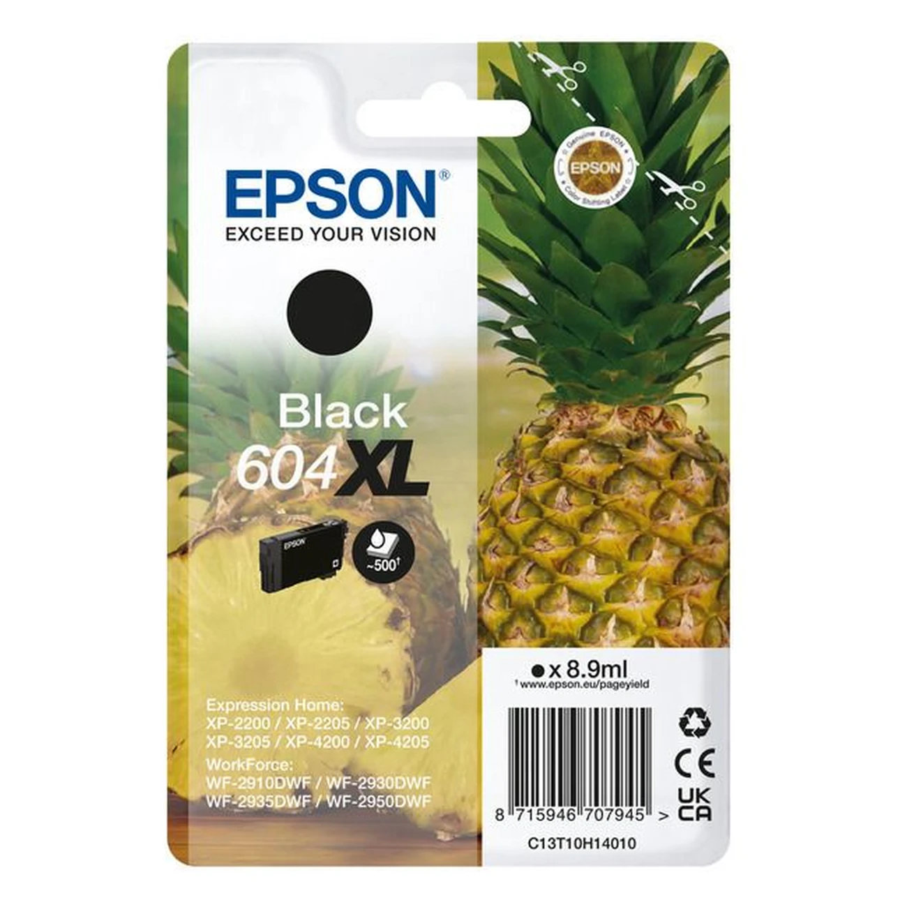 Druckerpatrone Epson 604XL schwarz 8,9 ml | 500 Seiten (C13T10H14010)
