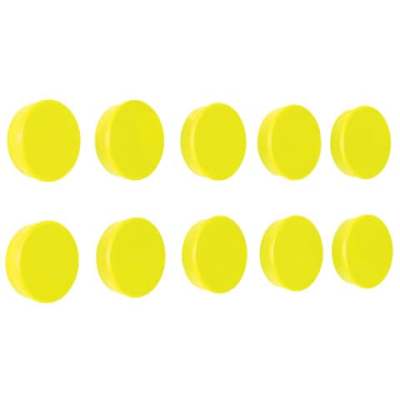 Magnet - Ø 24mm, 300 g, 10 Stück, gelb