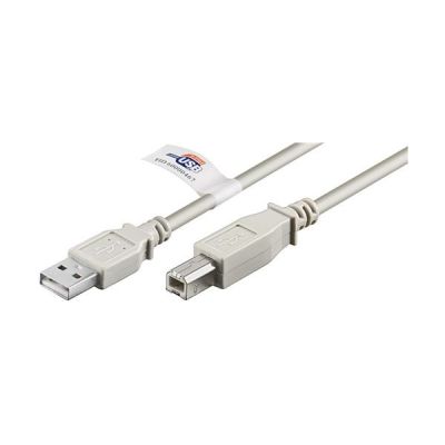 Goobay USB 2.0 Hi-Speed Kabel mit USB Zertifikat, Grau