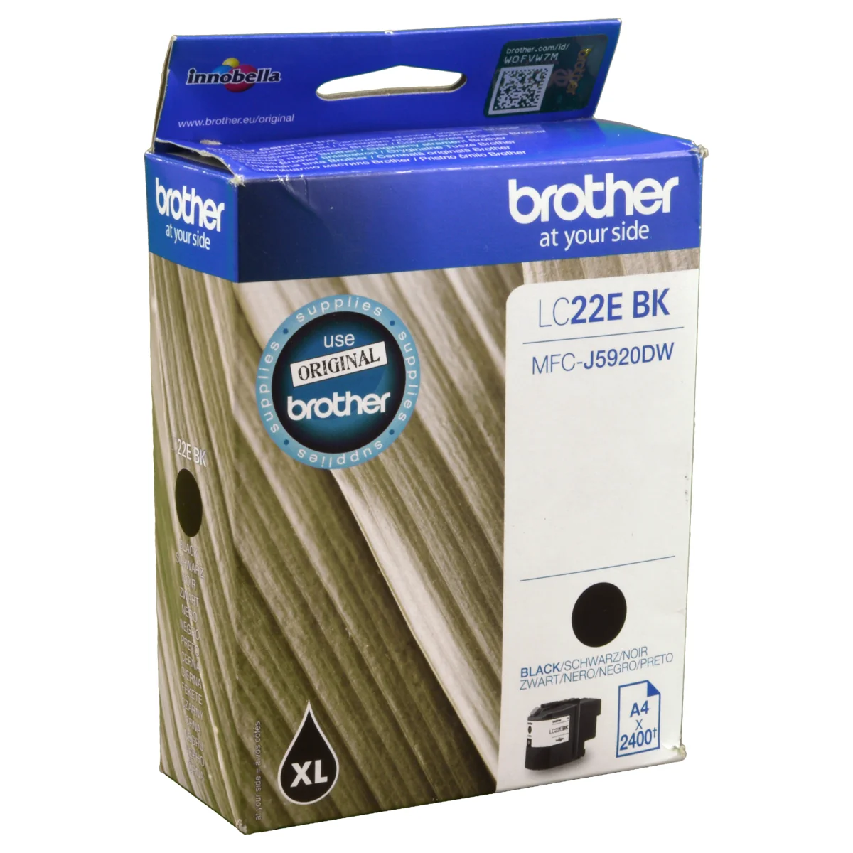 Brother Druckerpatrone LC-22 EBK schwarz 2.400 Seiten