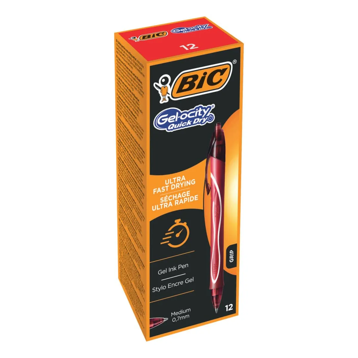 BiC Gel-Schreiber Gelocity® QuickDry - 0,3 mm, rot