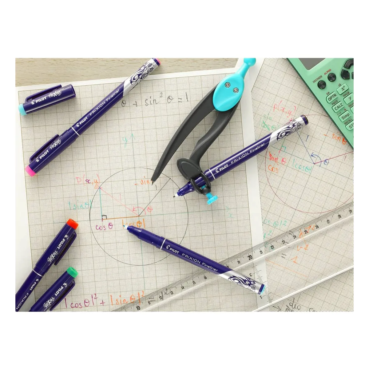 Pilot Fineliner FriXion - 0,45 mm, blau, radierbar