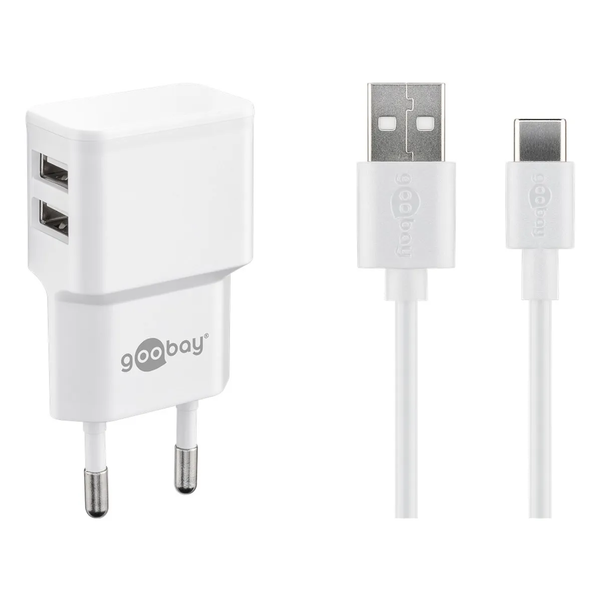 Goobay USB-C™ Dual Ladeset 2,4 A