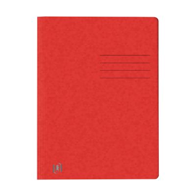 Schnellhefter TOP FILE+ - A4, Karton 390g/qm, kfm. und Amtsheftung, rot