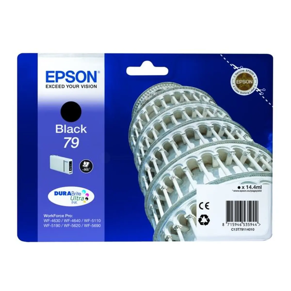 Druckerpatrone Epson 79 schwarz 14,4 ml | 900 Seiten (C13T79114010)